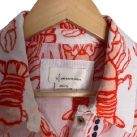 Anthropologie Lobster Essential Gauzy Shirt Small - Picture 4 of 6